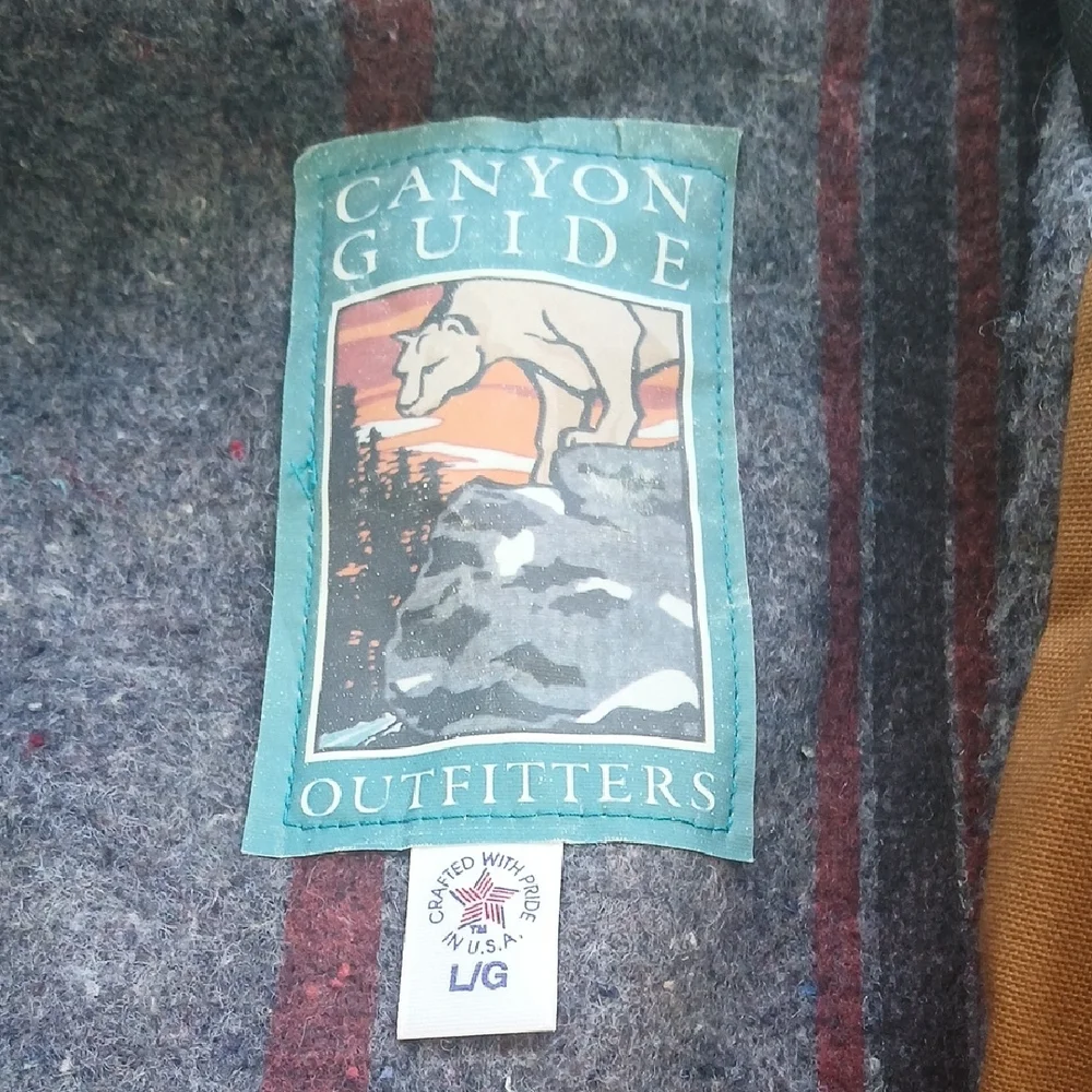 Men's Vintage Canyon Guide Aztec Bomber Jacket Large Brand New Condition! - Picture 2 of 8